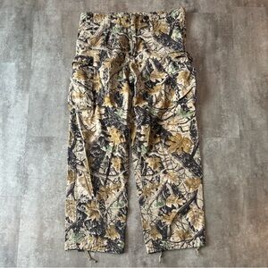 Vintage Woodland Camo Cargo Pants Men’s 36x32 Relaxed Fit